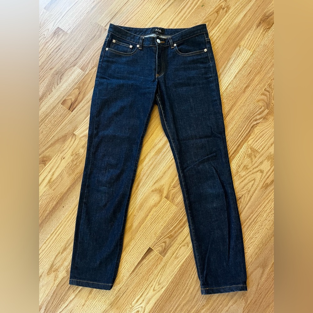 APC slim mid rise jeans